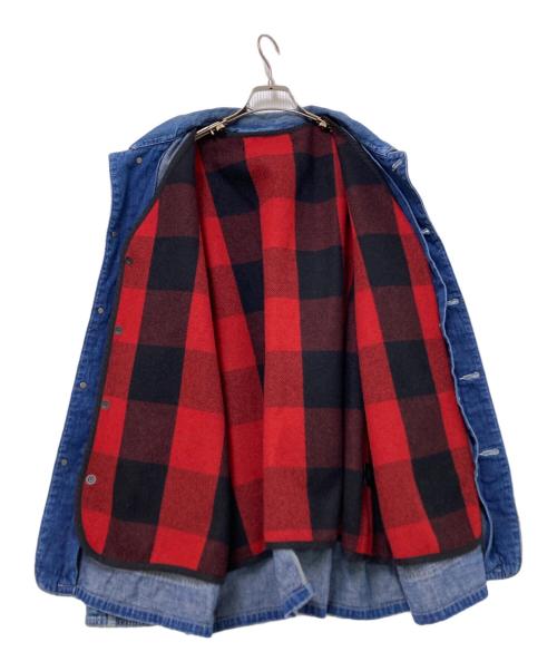 MINEDENIM（マインデニム）MINEDENIM (マインデニム) G.Nep Denim Liner Coverall JKT インディゴ×レッド サイズ:3の古着・服飾アイテム