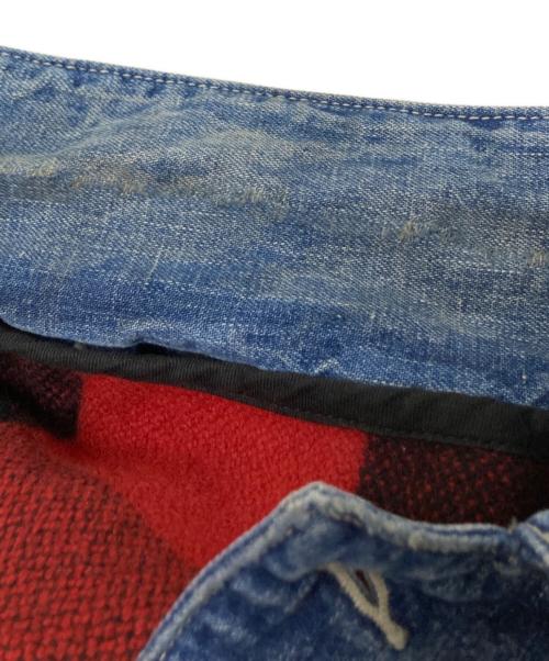 MINEDENIM（マインデニム）MINEDENIM (マインデニム) G.Nep Denim Liner Coverall JKT インディゴ×レッド サイズ:3の古着・服飾アイテム