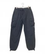 stussyステューシー）の古着「リップストップカーゴパンツ」｜ブラック