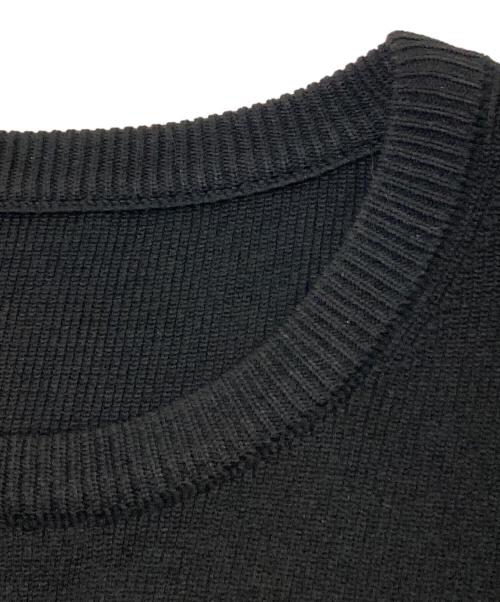 Adam et Rope（アダム エ ロペ）Adam et Rope (アダム エ ロペ) MIXパターンハーフスリーブワンピース ブラック サイズ:Fの古着・服飾アイテム