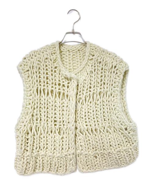 TODAYFUL（トゥデイフル）TODAYFUL (トゥデイフル) Chunky Hand Knitvest ベージュ サイズ:Fの古着・服飾アイテム