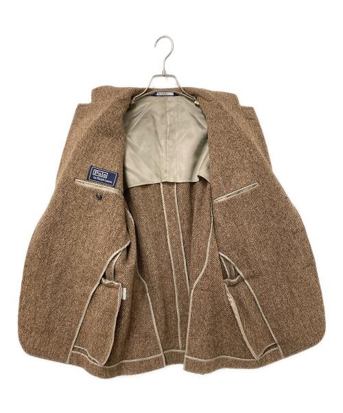 POLO RALPH LAUREN（ポロ・ラルフローレン）POLO RALPH LAUREN (ポロ・ラルフローレン) ウールテーラードジャケット ブラウン サイズ:Mの古着・服飾アイテム