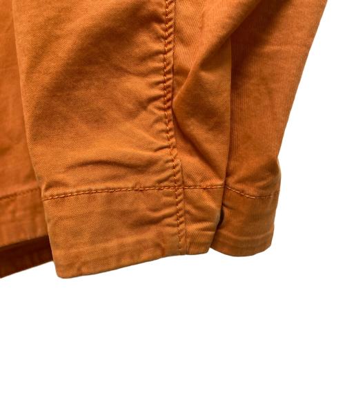 STONE ISLAND（ストーンアイランド）STONE ISLAND (ストーンアイランド) スーピマコットンストレッチツイルフーデッドブルゾン オレンジ サイズ:Mの古着・服飾アイテム