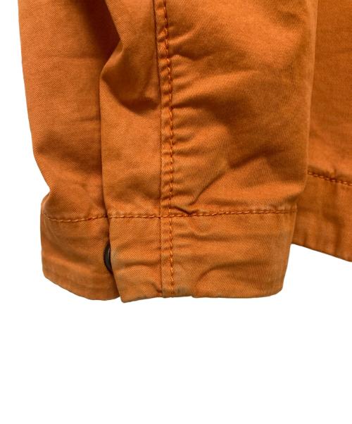 STONE ISLAND（ストーンアイランド）STONE ISLAND (ストーンアイランド) スーピマコットンストレッチツイルフーデッドブルゾン オレンジ サイズ:Mの古着・服飾アイテム