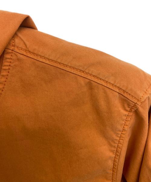 STONE ISLAND（ストーンアイランド）STONE ISLAND (ストーンアイランド) スーピマコットンストレッチツイルフーデッドブルゾン オレンジ サイズ:Mの古着・服飾アイテム