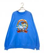 ）の古着「クルーネックスウェット」｜ブルー