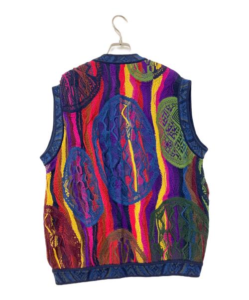 Coogi（クージー）Coogi (クージー) 3Dニットベスト マルチカラー サイズ:Mの古着・服飾アイテム