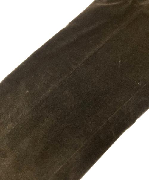 ARMANI COLLEZIONI（アルマーニ コレツィオーニ）ARMANI COLLEZIONI (アルマーニ コレツィオーニ) ベルベットパンツ ブラウン サイズ:32の古着・服飾アイテム