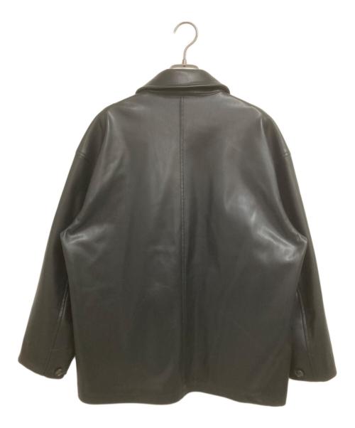 MACPHEE（マカフィー）MACPHEE (マカフィー) レザーライク カバーオール ブラック サイズ:36の古着・服飾アイテム