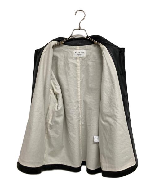 MACPHEE（マカフィー）MACPHEE (マカフィー) レザーライク カバーオール ブラック サイズ:36の古着・服飾アイテム