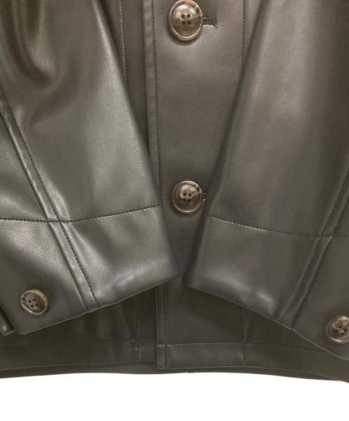 MACPHEE（マカフィー）MACPHEE (マカフィー) レザーライク カバーオール ブラック サイズ:36の古着・服飾アイテム