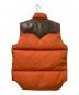 Rocky Mountain FeatherBed (ロッキーマウンテンフェザーベッド) WAREHOUSE (ウエアハウス) ダウンベスト オレンジ×ブラウン サイズ:M：14000円
