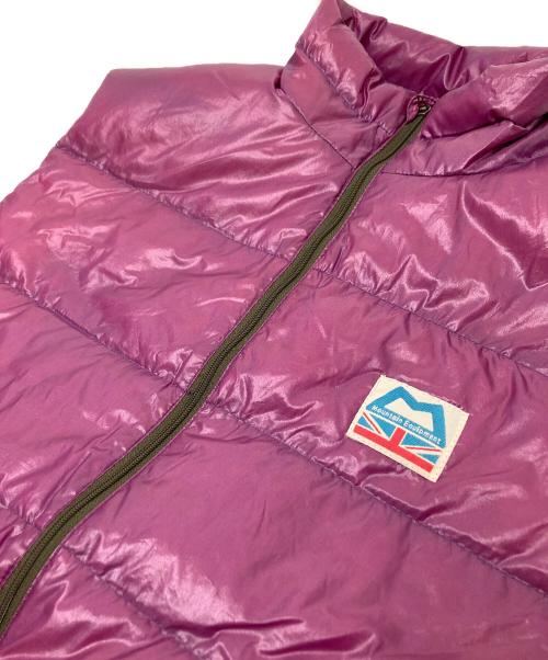 MountainEquipment（マウンテンイクィップメント）MountainEquipment (マウンテンイクィップメント) ダウンベスト パープル サイズ:Sの古着・服飾アイテム