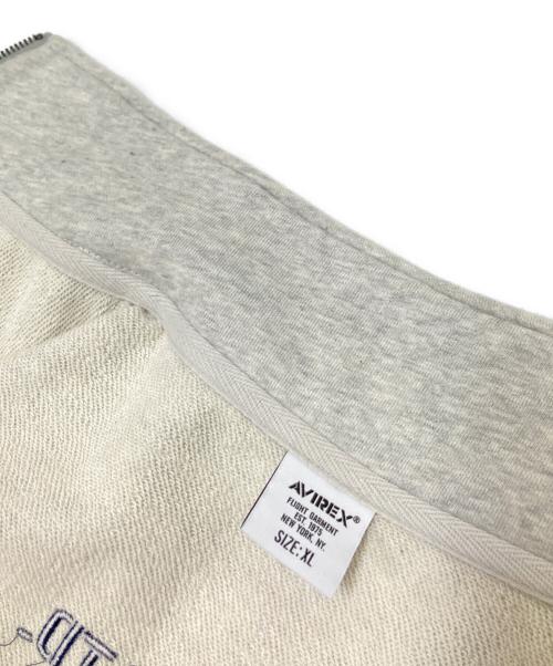 AVIREX（アヴィレックス）AVIREX (アヴィレックス) FELiX (フィリックス) ジップアップスウェット グレー サイズ:XLの古着・服飾アイテム