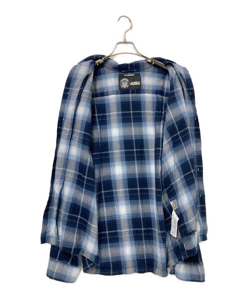AVIREX（アヴィレックス）AVIREX (アヴィレックス) オンブレチェック シャツ ブルー サイズ:Lの古着・服飾アイテム