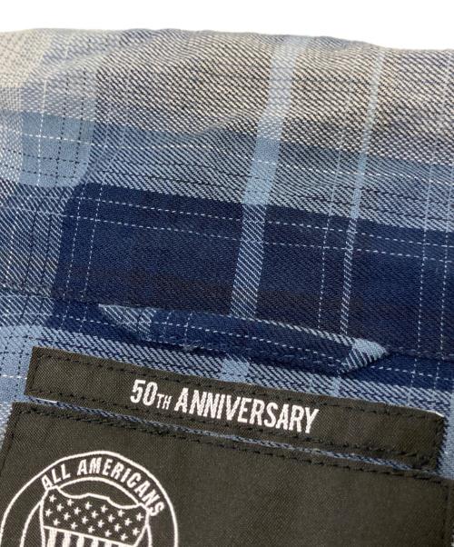 AVIREX（アヴィレックス）AVIREX (アヴィレックス) オンブレチェック シャツ ブルー サイズ:Lの古着・服飾アイテム