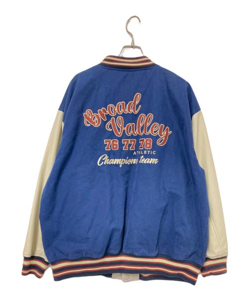 DOUBLE NAME（ダブルネーム）DOUBLE NAME (ダブルネーム) リバーシブルスタジャン ベージュ×ネイビー サイズ:Fの古着・服飾アイテム