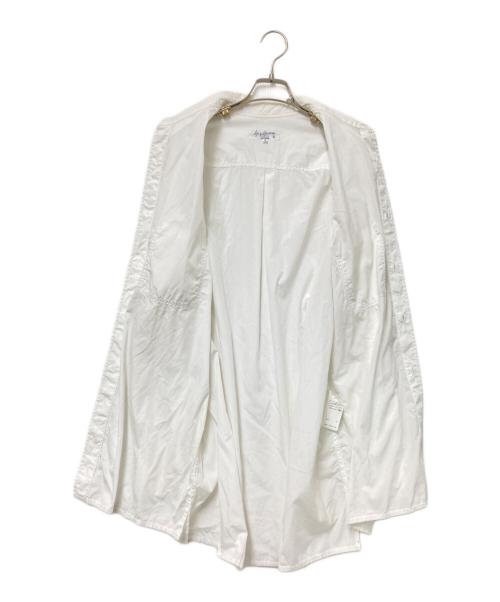 Yohji Yamamoto pour homme（ヨウジヤマモト プールオム）Yohji Yamamoto pour homme (ヨウジヤマモト プールオム) 環縫いブロード台衿シャツ ホワイト サイズ:3の古着・服飾アイテム