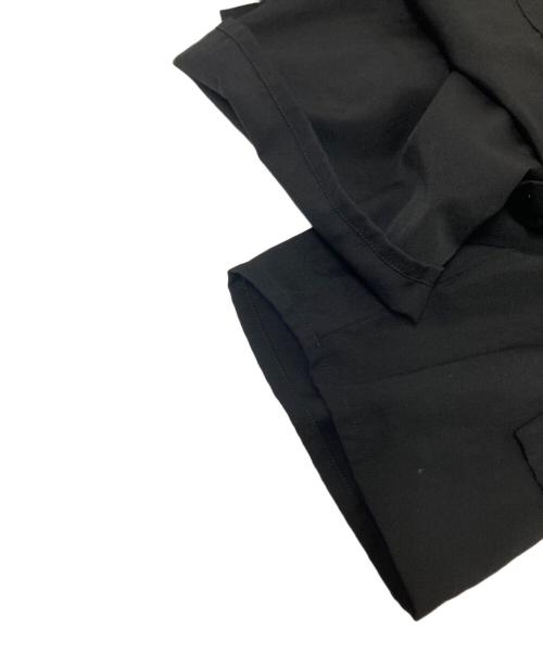 Yohji Yamamoto pour homme（ヨウジヤマモト プールオム）Yohji Yamamoto pour homme (ヨウジヤマモト プールオム) シワギャバジン ラップ パンツ ブラック サイズ:2の古着・服飾アイテム