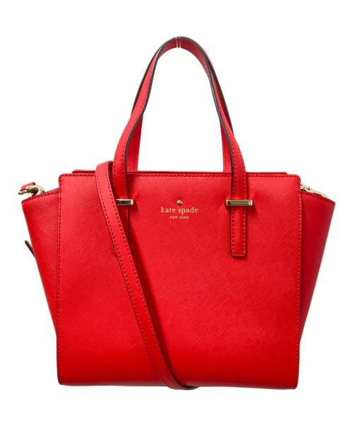 Kate Spade（ケイトスペード）Kate Spade (ケイトスペード) 2WAYショルダーバッグ レッド サイズ:下記参照の古着・服飾アイテム