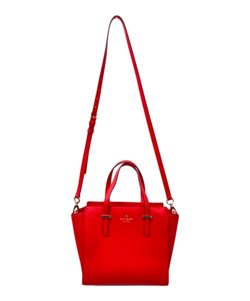 Kate Spade（ケイトスペード）Kate Spade (ケイトスペード) 2WAYショルダーバッグ レッド サイズ:下記参照の古着・服飾アイテム