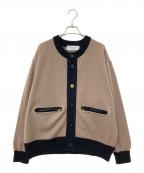 CULLNIクルニ）の古着「クルーネックカーディガン」｜ベージュ