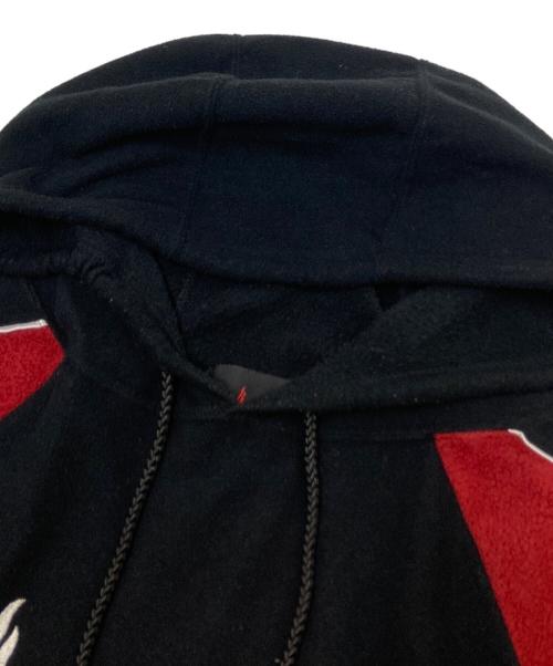 JOHNNY BLAZE（ジョニーブレイズ）JOHNNY BLAZE (ジョニーブレイズ) フリースパーカー レッド×ブラック サイズ:Lの古着・服飾アイテム