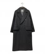 BEAUTY&YOUTH UNITED ARROWSビューティーアンドユースユナイテッドアローズ）の古着「BY HAMILTON WOOL MIX ロングPコート」｜ブラック