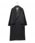 BEAUTY&YOUTH UNITED ARROWS（ビューティーアンドユースユナイテッドアローズ）の古着「BY HAMILTON WOOL MIX ロングPコート」｜ブラック