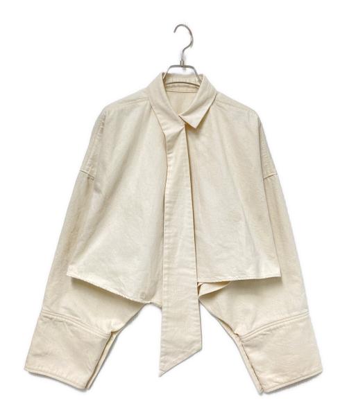 rito structure（リト ストラクチャー）rito structure (リト ストラクチャー) ボウタイコットンジャケット アイボリー サイズ:1の古着・服飾アイテム