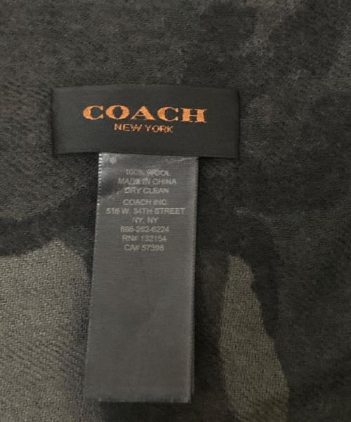 COACH（コーチ）COACH (コーチ) カモフラウールストール グレー サイズ:下記参照の古着・服飾アイテム