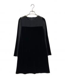 VELOUR NOIR by FOXEY NEWYORK（ベロア ノワール by フォクシー ニューヨーク）の古着「ベロアワンピース」｜ブラック