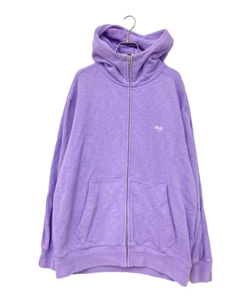 PALACE（パレス）PALACE (パレス) SLUB ZIG ZAG ZIP HOOD パープル サイズ:Lの古着・服飾アイテム