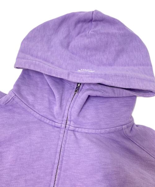 PALACE（パレス）PALACE (パレス) SLUB ZIG ZAG ZIP HOOD パープル サイズ:Lの古着・服飾アイテム
