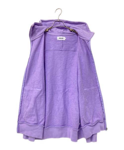 PALACE（パレス）PALACE (パレス) SLUB ZIG ZAG ZIP HOOD パープル サイズ:Lの古着・服飾アイテム