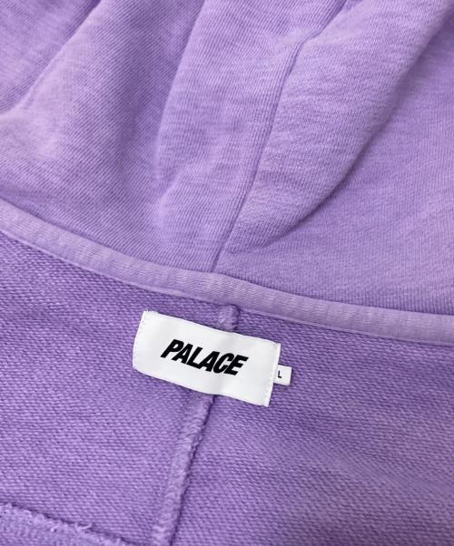 PALACE（パレス）PALACE (パレス) SLUB ZIG ZAG ZIP HOOD パープル サイズ:Lの古着・服飾アイテム