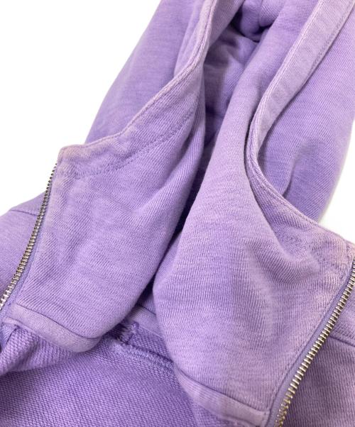 PALACE（パレス）PALACE (パレス) SLUB ZIG ZAG ZIP HOOD パープル サイズ:Lの古着・服飾アイテム