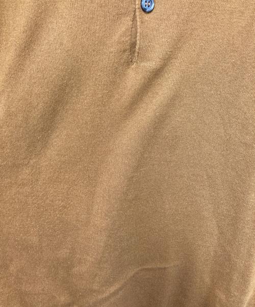 JOHN SMEDLEY（ジョンスメドレー）JOHN SMEDLEY (ジョンスメドレー) ニットポロシャツ ブラウン サイズ:Mの古着・服飾アイテム
