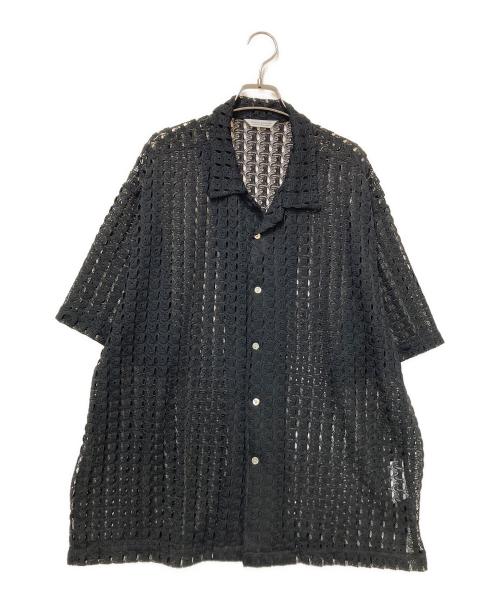 JOURNAL STANDARD（ジャーナルスタンダード）JOURNAL STANDARD (ジャーナルスタンダード) アブストラクト レース 半袖 シャツ ブラック サイズ:Lの古着・服飾アイテム