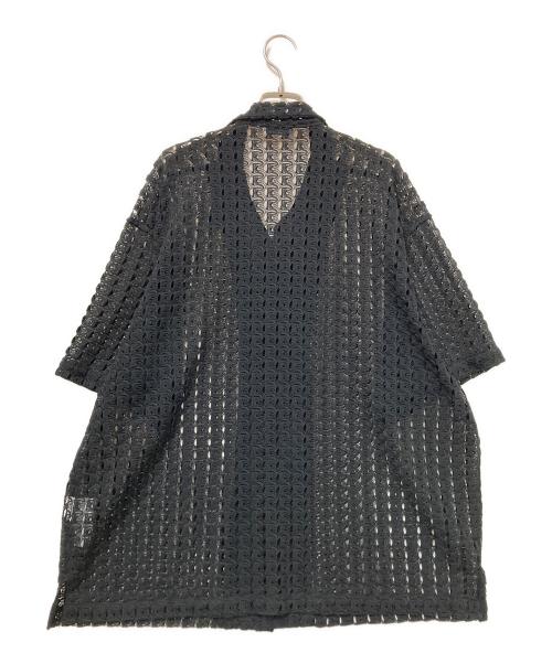 JOURNAL STANDARD（ジャーナルスタンダード）JOURNAL STANDARD (ジャーナルスタンダード) アブストラクト レース 半袖 シャツ ブラック サイズ:Lの古着・服飾アイテム