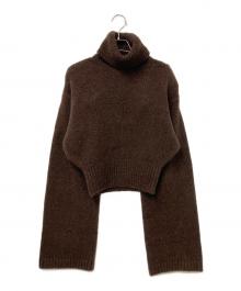 SHISHIKUI（シシクイ）の古着「Knit kata pat / BROWN」｜ブラウン