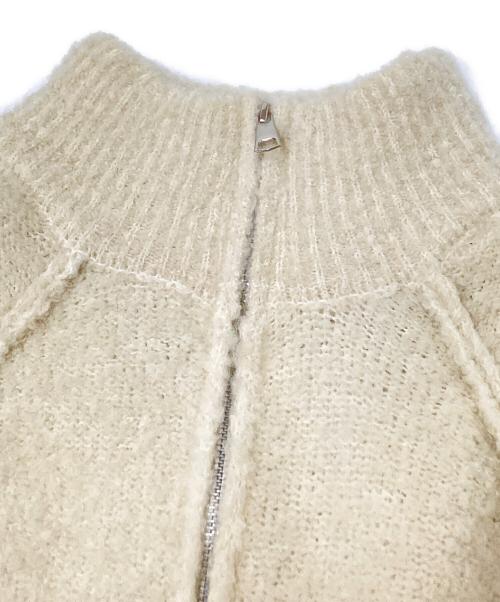 OHOTORO（オオトロ）OHOTORO (オオトロ) cottage zipper knit ホワイト サイズ:下記参照の古着・服飾アイテム