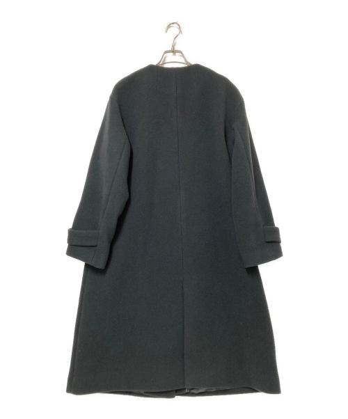 green label relaxing（グリーンレーベルリラクシング）green label relaxing (グリーンレーベルリラクシング) SENTDALE WOOL セントデールウール ノーカラー コート グレー サイズ:38の古着・服飾アイテム