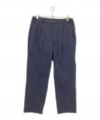 New Eraニューエラ）の古着「ワイドテーパードパンツ」｜ネイビー
