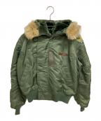 AVIREXアヴィレックス）の古着「N-2Bフライトジャケット」｜グリーン