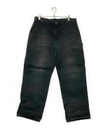 CarHartt（カーハート）の古着「Loose Fit Washed Duck Utility Work Pant」｜ブラック