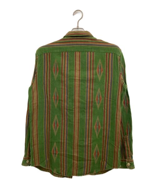 POLO RALPH LAUREN（ポロ・ラルフローレン）POLO RALPH LAUREN (ポロ・ラルフローレン) ネイティブ柄シャツ グリーン サイズ:Mの古着・服飾アイテム