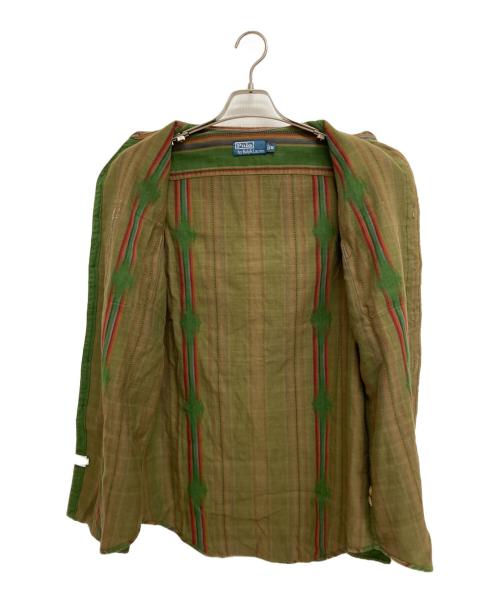 POLO RALPH LAUREN（ポロ・ラルフローレン）POLO RALPH LAUREN (ポロ・ラルフローレン) ネイティブ柄シャツ グリーン サイズ:Mの古着・服飾アイテム