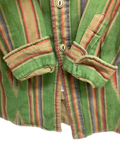 POLO RALPH LAUREN（ポロ・ラルフローレン）POLO RALPH LAUREN (ポロ・ラルフローレン) ネイティブ柄シャツ グリーン サイズ:Mの古着・服飾アイテム