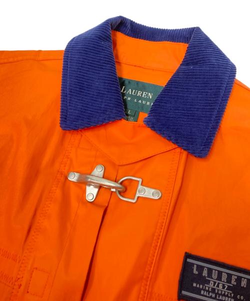 LAUREN RALPH LAUREN（ローレンラルフローレン）LAUREN RALPH LAUREN (ローレンラルフローレン) ファイヤーマンジャケット オレンジ×ネイビー サイズ:Lの古着・服飾アイテム